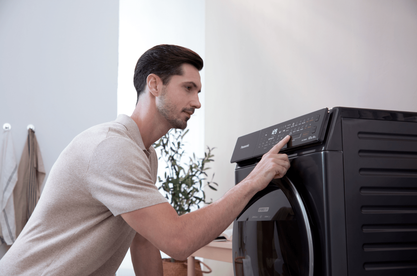 Panasonic Care+ Edition 10kg/6kg Front Load Washer Dryer NA-S106FR1BS with Blue Ag+