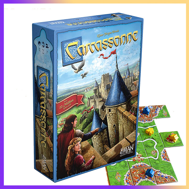 Carcassonne Board Game | Strategy CO-OP Games for Party and Family | Medieval Adventure Classic | Ages 7+ | 2-5 Players | Kids and Adults